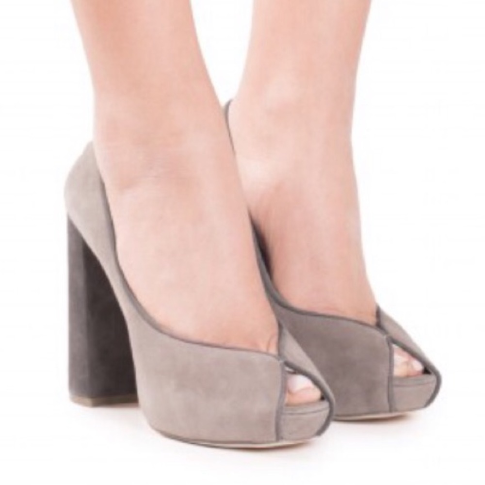 Jeffrey Campbell Suede Platforms 8